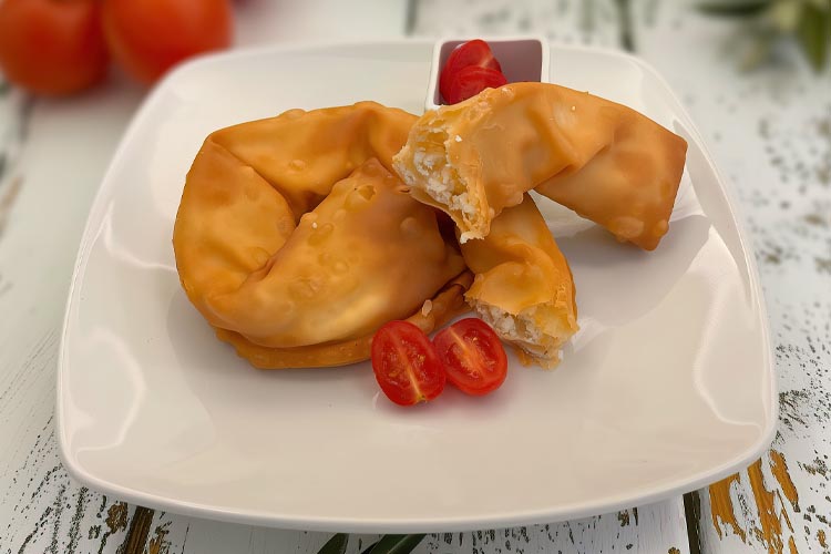 Traditional Greek spanakopita served at Aloni Cafe in Kardamili